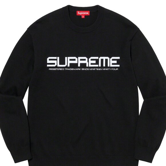 SUPREME Split Logo Pullover Knit Sweater - Picture 9 of 9